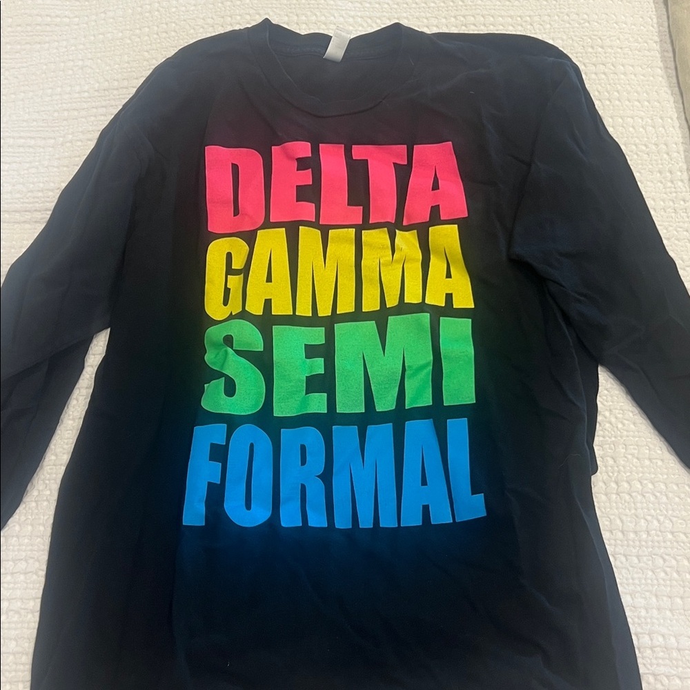 Delta Gamma Semi Formal Black Long Sleeve Shirt